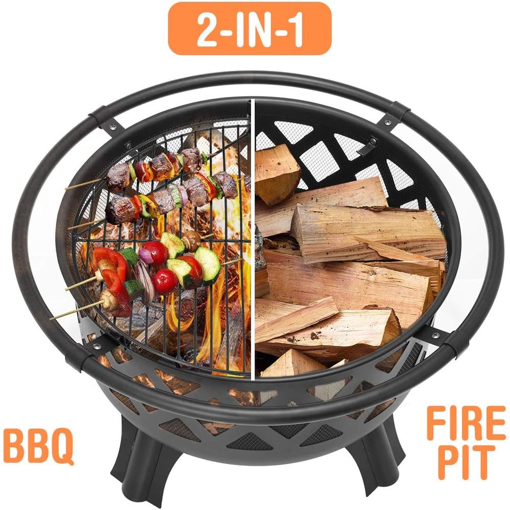 36 Inch Outdoor Wood Burning F - Fire Pit Bowl ulasan dan harga