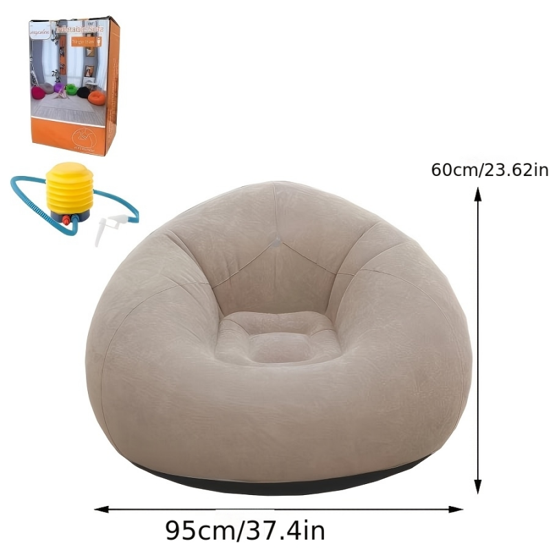 2-Piece Inflatable Bean Bag Se - Outdoor Furniture Durable ulasan dan harga