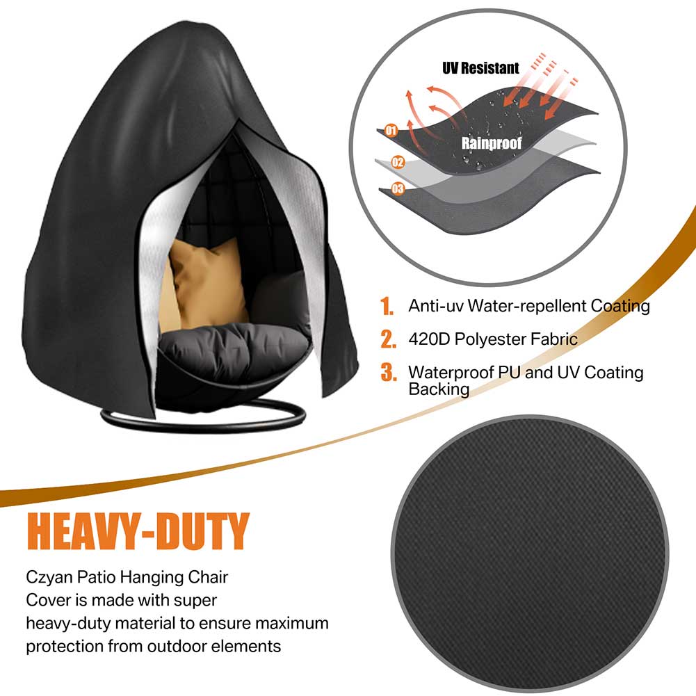 Waterproof Patio Hanging Egg C - Outdoor Furniture Egg Chair ulasan dan harga