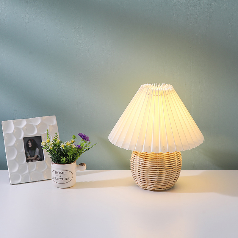 SCKDAY LED Pleated Table Lamp  - Outdoor Furniture Rh ulasan dan harga