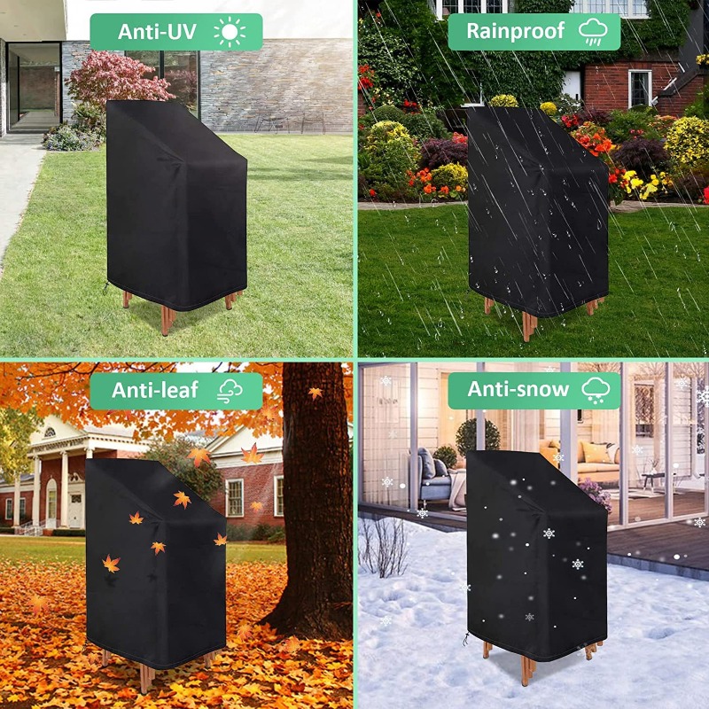 1/2/PCS Stacked Chair Dust Cov - Outdoor Furniture Cover ulasan dan harga