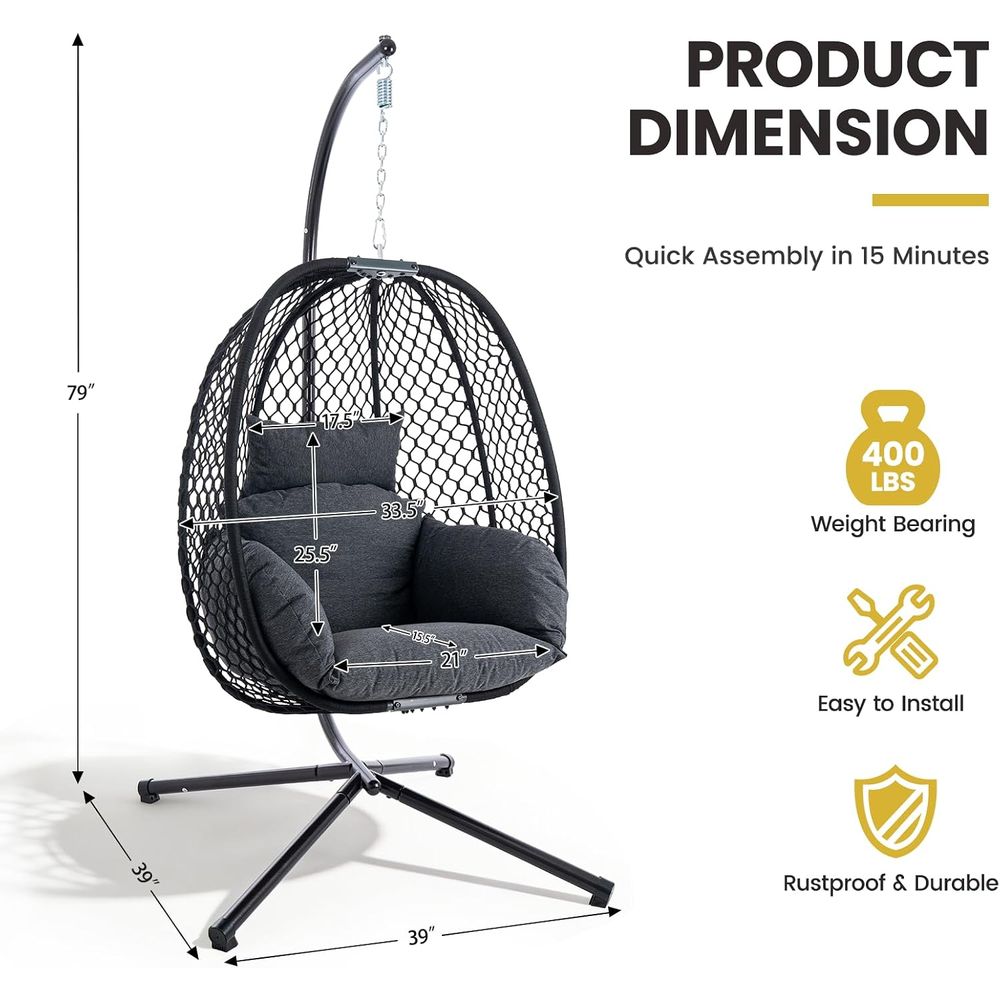 Egg Chair Outdoor with Stand,  - Outdoor Furniture Egg Chair ulasan dan harga