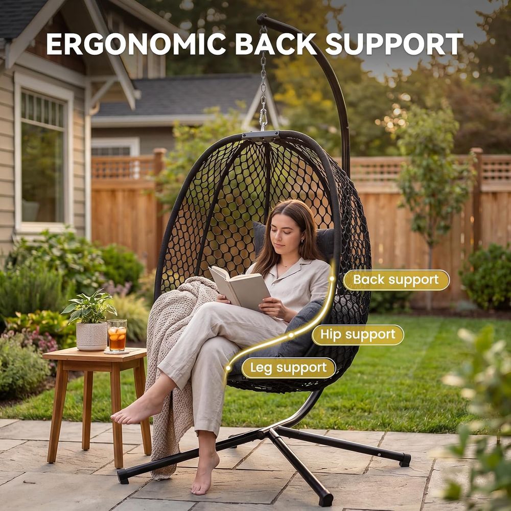 Egg Chair Outdoor with Stand,  - Outdoor Furniture Egg Chair ulasan dan harga