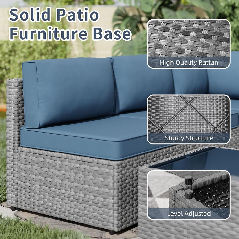 5-Piece Outdoor Patio Furnitur - Outdoor Furniture With Fire Pit Table ulasan dan harga