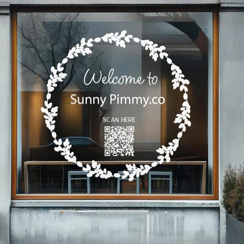 Leaf wreath decal for front st - Outdoor Furniture In Store ulasan dan harga