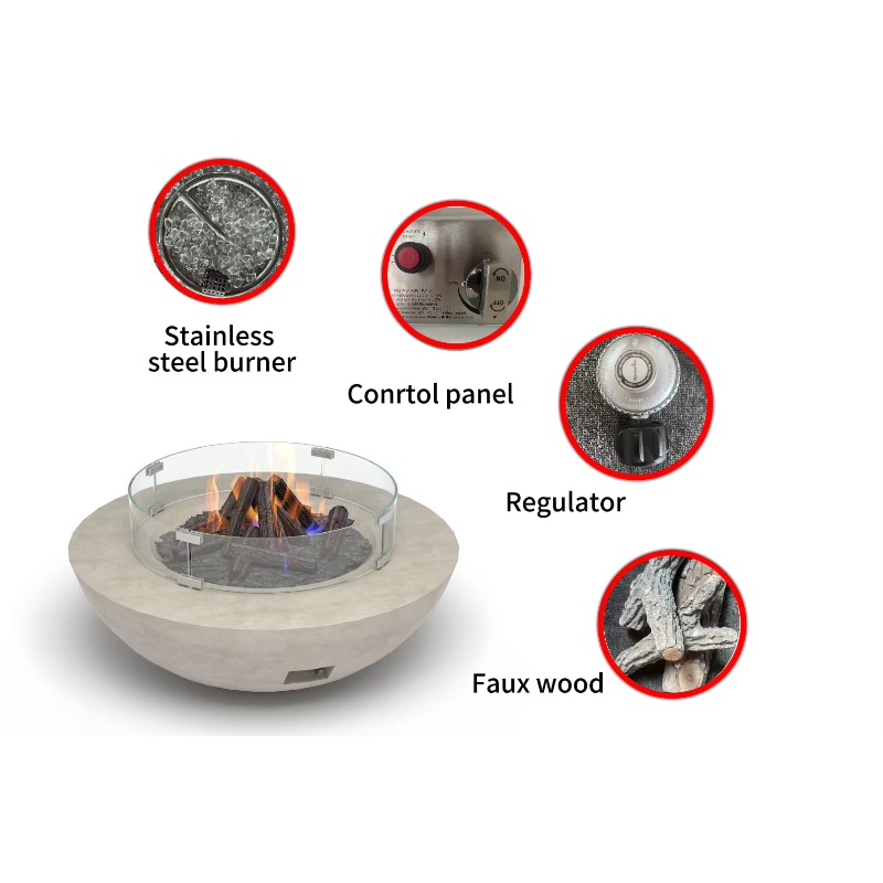 【Best-selling】36inch Bowl GFRC - Fire Pit Bowl ulasan dan harga