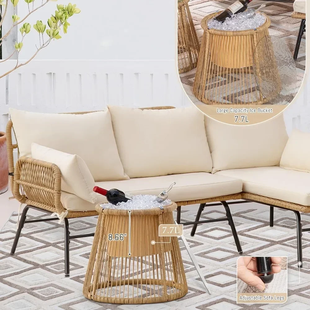 A 3/4/5 Piece Boho Outdoor Pat - Outdoor Furniture Egg Chair ulasan dan harga