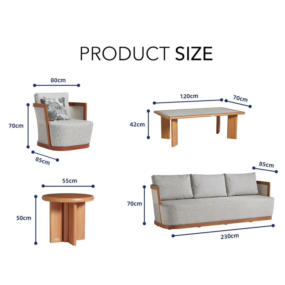 Modern Outdoor Aluminum Sofa G - Outdoor Furniture Quality ulasan dan harga