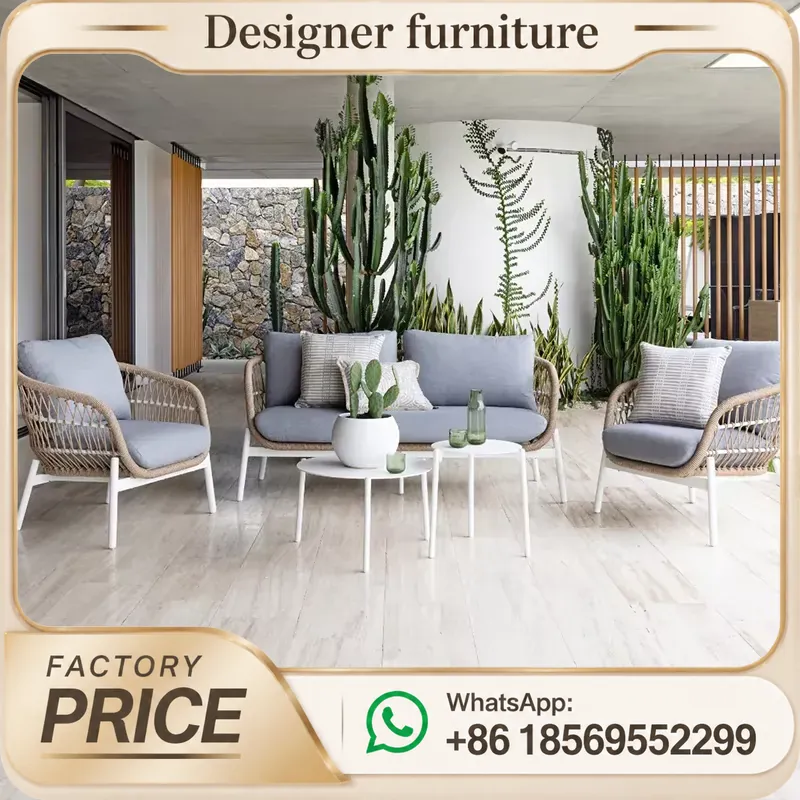 Outdoor Rope Weaving Sofa Set  - Outdoor Furniture Durable ulasan dan harga