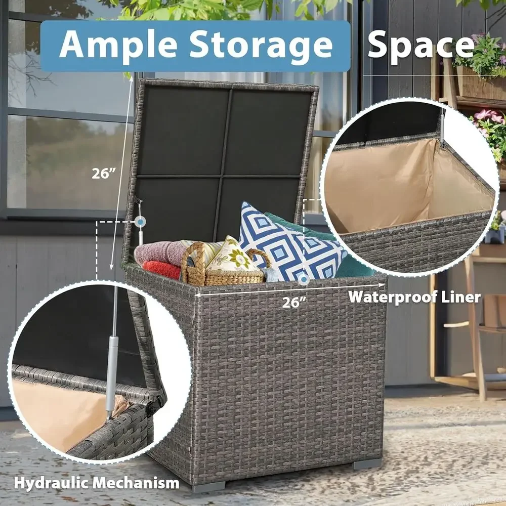 8-Piece Patio Furniture Set wi - Outdoor Furniture With Fire Pit Table ulasan dan harga