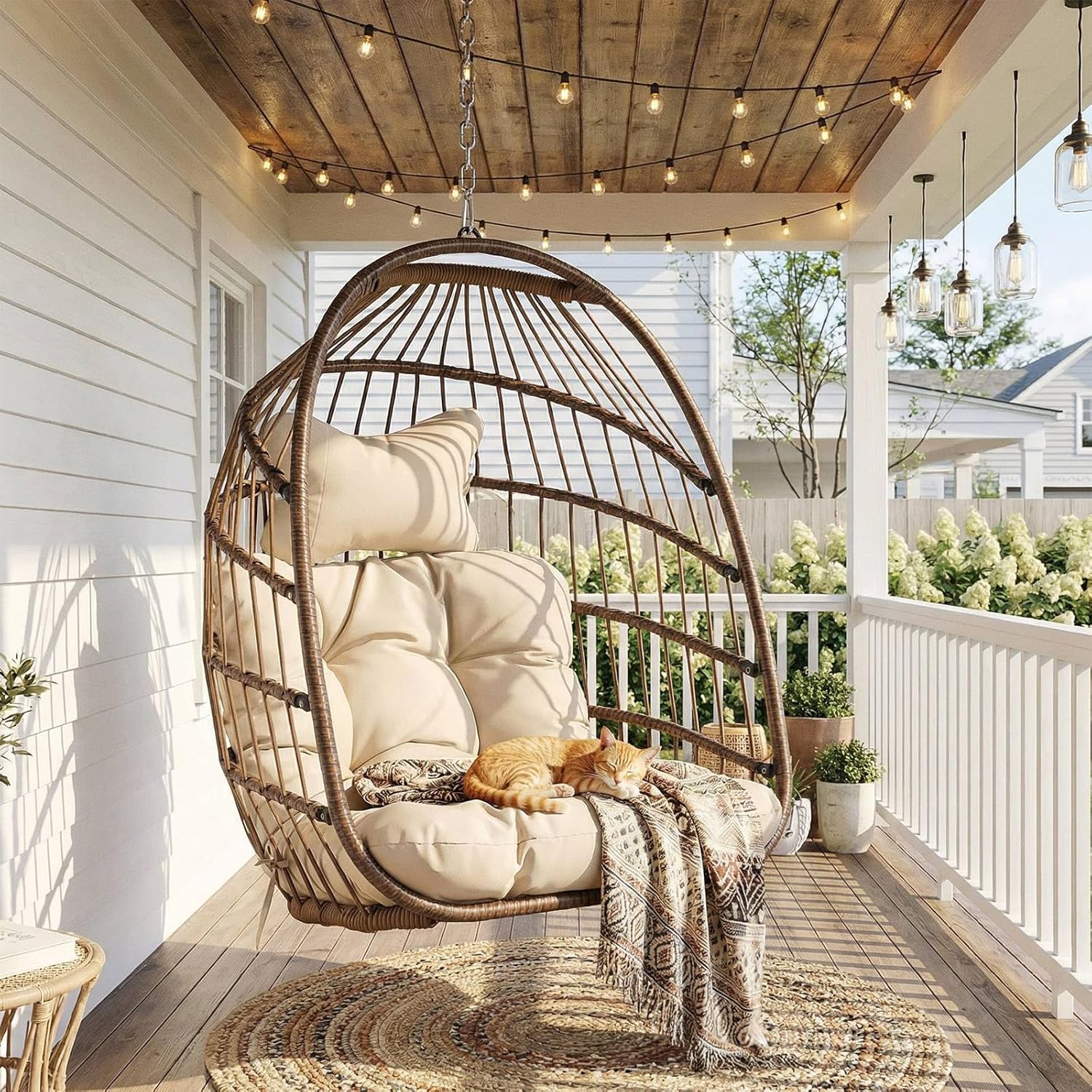 Outdoor Hanging Egg Chair With - Outdoor Furniture Rh ulasan dan harga