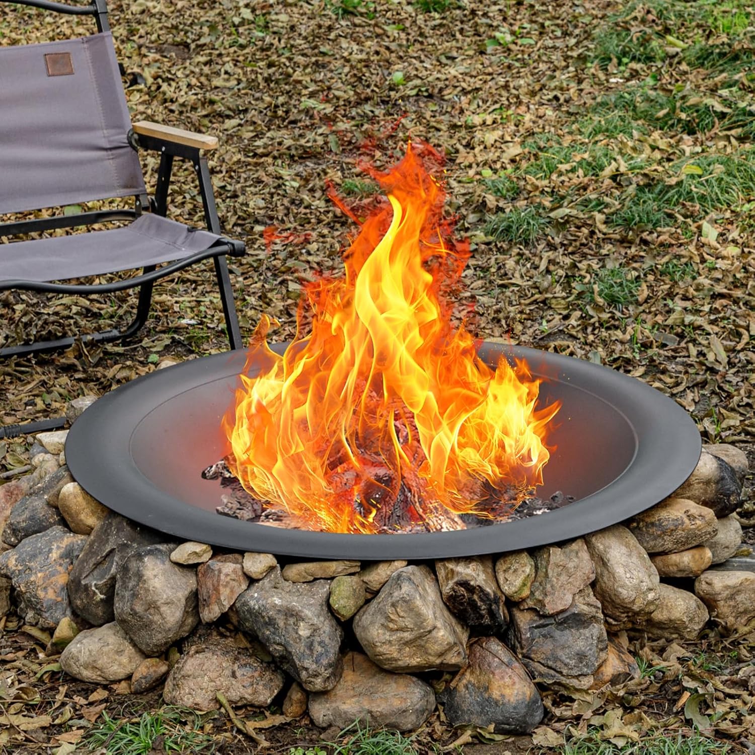 35 Inch Steel Fire Pit Bowl He - Fire Pit Bowl ulasan dan harga