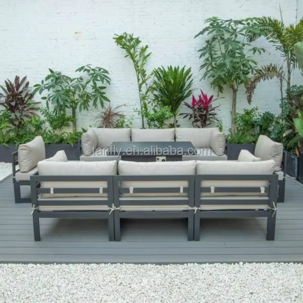 Villa Hotel Outdoor Furniture  - Outdoor Furniture With Fire Pit Table ulasan dan harga