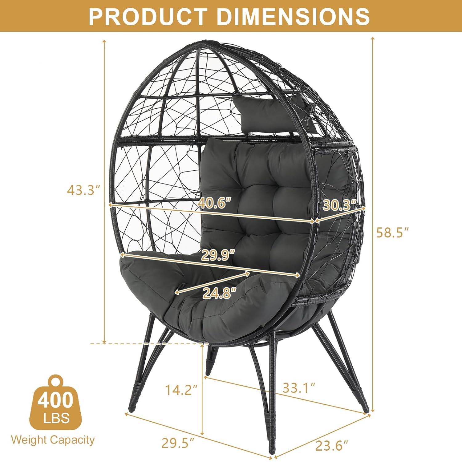 Oversized Wicker Egg Chair Cus - Outdoor Furniture Egg Chair ulasan dan harga