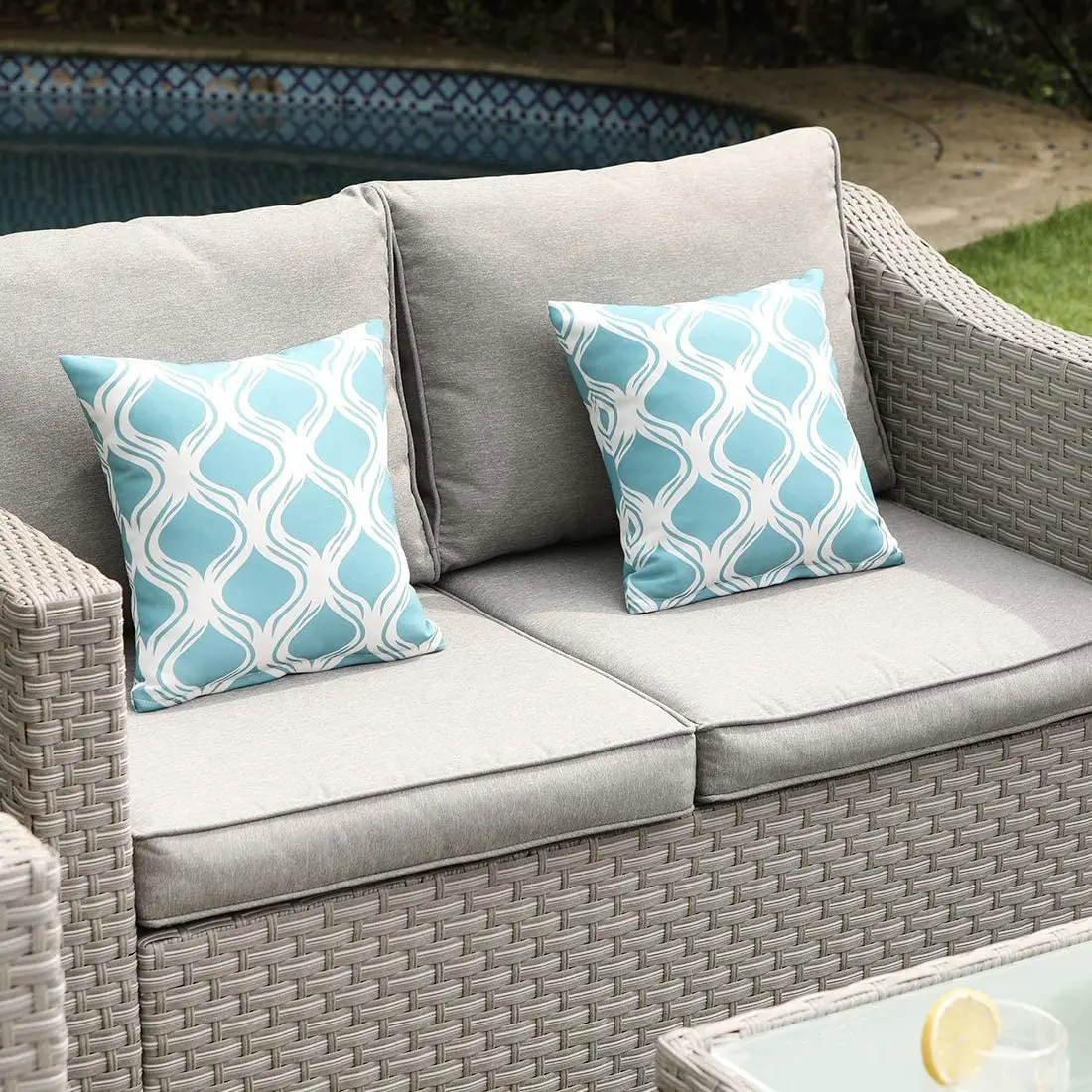 -Outdoor Furniture 5-Piece Wic - Outdoor Furniture With Fire Pit Table ulasan dan harga