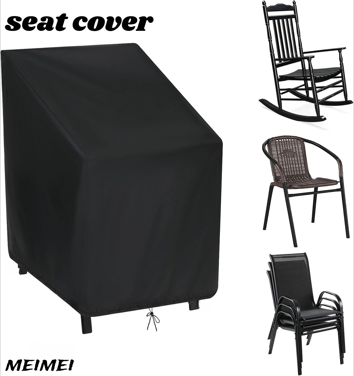 Stacked Chair Dust Cover Stora - Outdoor Furniture Cover ulasan dan harga