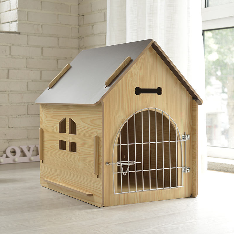 Custom Wooden Dog House Indoor - Outdoor Furniture Durable ulasan dan harga
