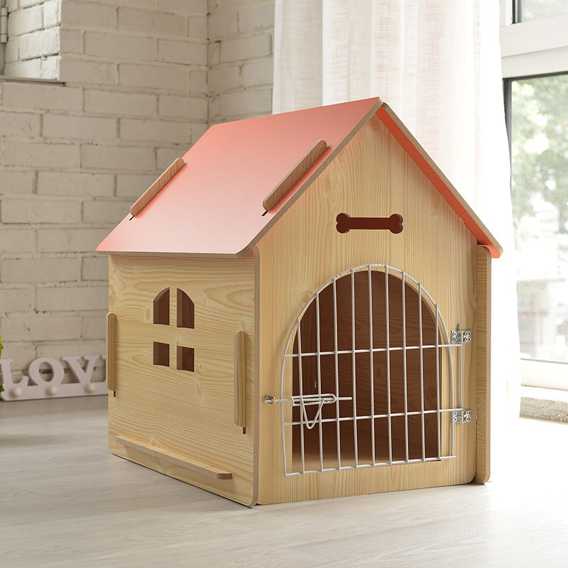 Custom Wooden Dog House Indoor - Outdoor Furniture Durable ulasan dan harga