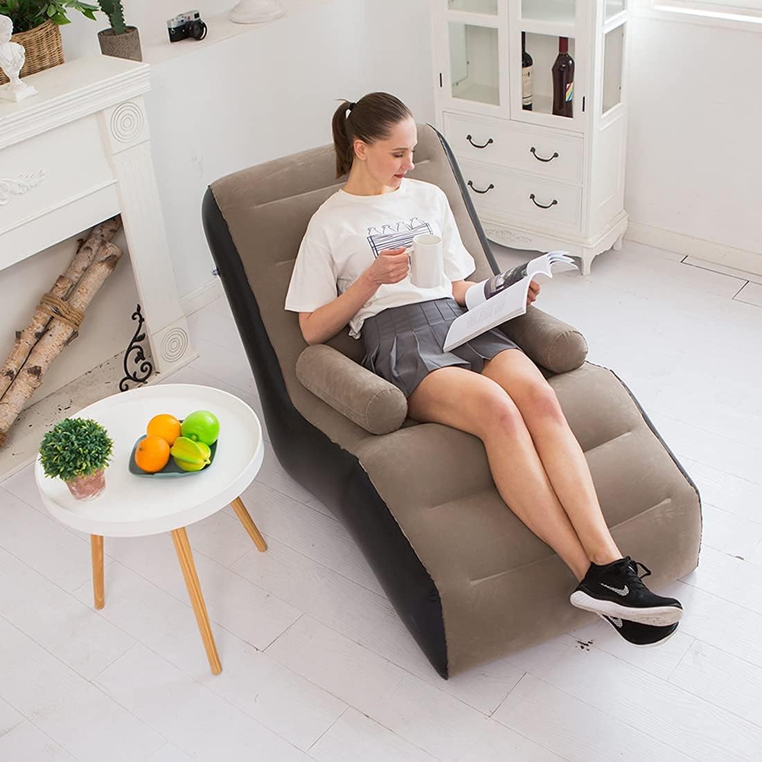 Folding Lazy Sofa,Inflatable L - Outdoor Furniture Durable ulasan dan harga