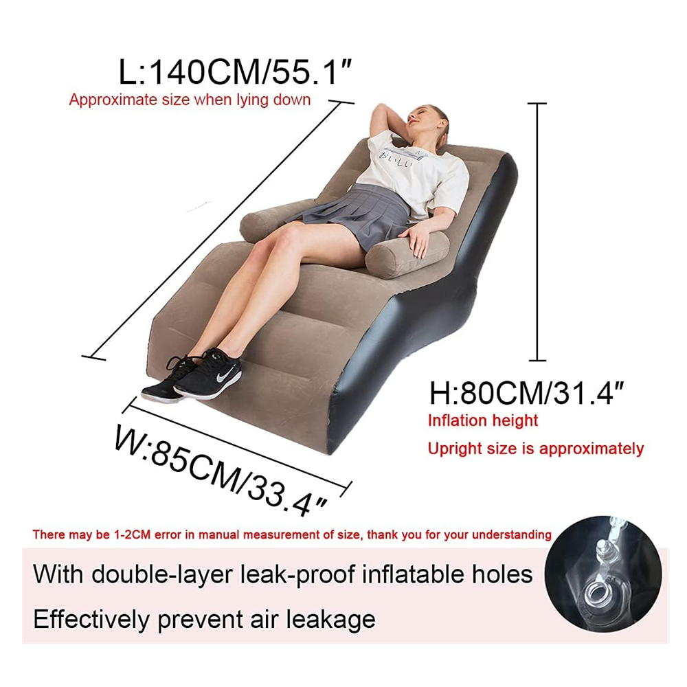 Folding Lazy Sofa,Inflatable L - Outdoor Furniture Durable ulasan dan harga