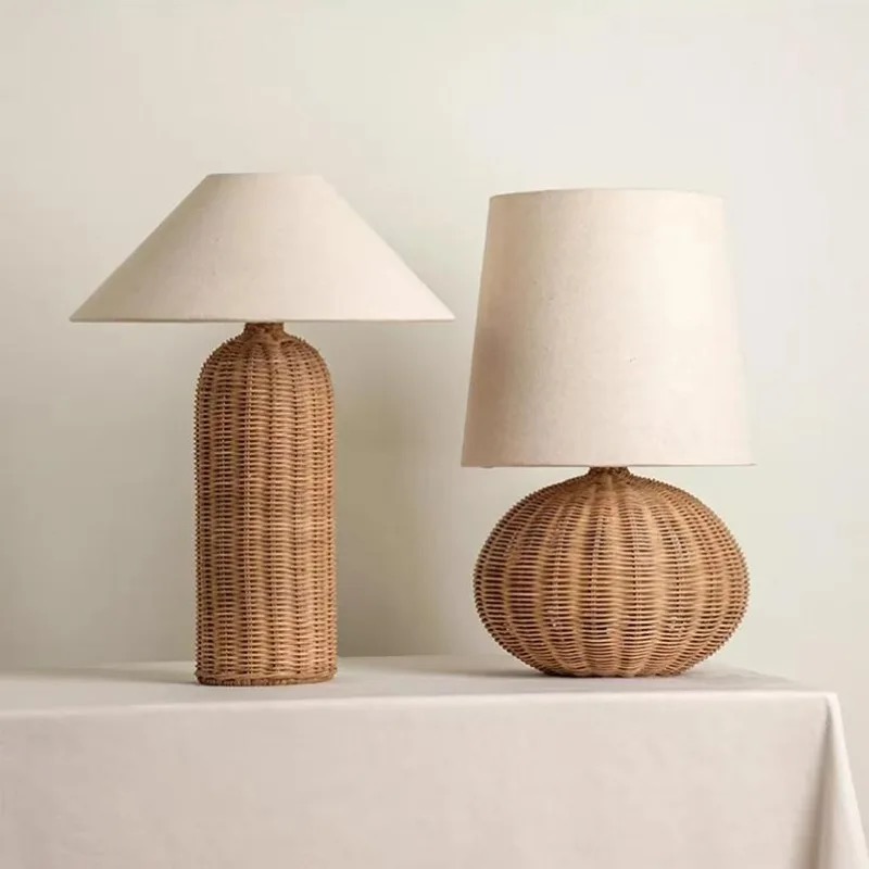 Wabi-sabi Vintage Rattan Table - Outdoor Furniture Rh ulasan dan harga