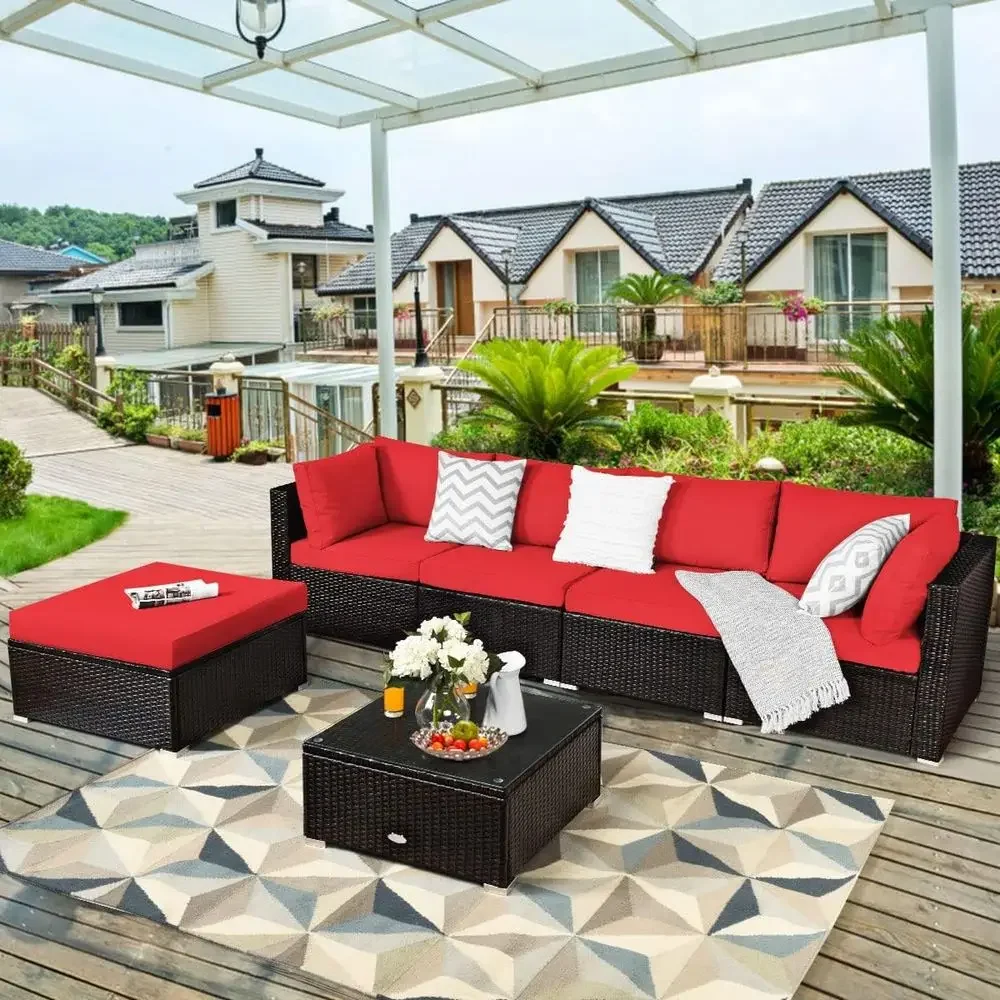 6-Piece Outdoor Patio Furnitur - Outdoor Furniture Durable ulasan dan harga