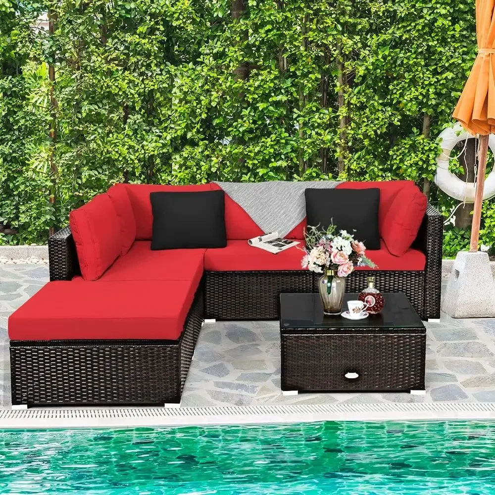 6-Piece Outdoor Patio Furnitur - Outdoor Furniture Durable ulasan dan harga