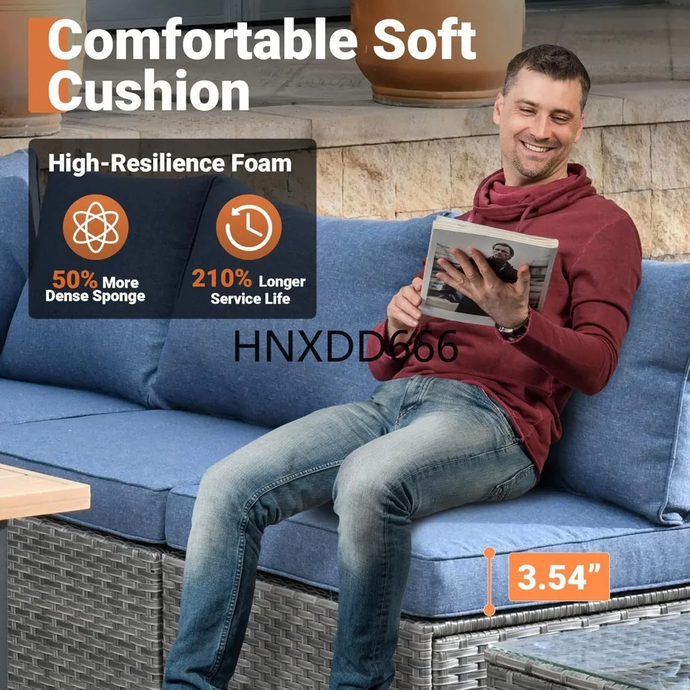 Outdoor 8 Piece Patio Furnitur - Outdoor Furniture With Fire Pit Table ulasan dan harga